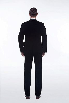 Premium Silk Shawl Lapel Black Velvet Mens Suits Tuxedos for Winter
