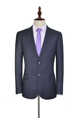 Julio Dark Grey Stripe Pattern Mens Suits for Formal_3