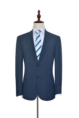 Classic Notch Lapel Navy Suits for Men | Dark Blue Mens Suits for Groomsmen_1