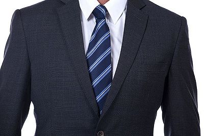 Luxury Plaid Grey Mens Suits | Notch Lapel Suits for Men_4