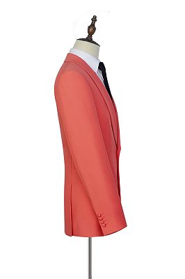 Shawl Lapel Orange Mens Suits | One Button Mens Prom Suits with Pants_4