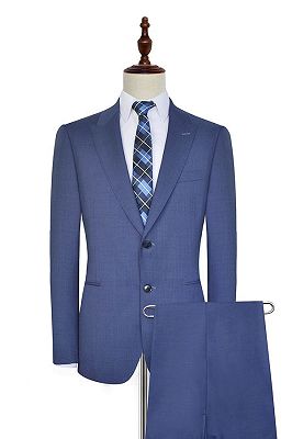 Blue Mens Suits with Besom Pockets | Mens Formal Suits for Business_2