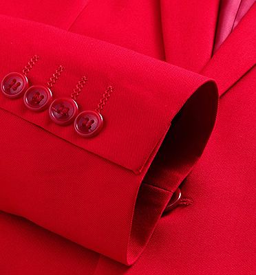 All Red Three Men Suits | Peak Lapel Fit Suit_5