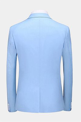 Classic Sky Blue Men Suits | Three Pieces Men Suits Sale_2