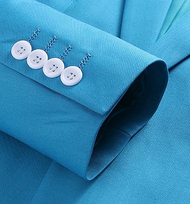 Light Blue Three Pieces Prom Suits | Notched Lapel Men Suits_5