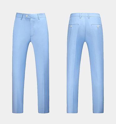 Classic Sky Blue Men Suits | Three Pieces Men Suits Sale_4