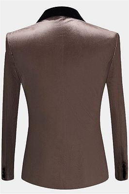 Grey Velvet Blazer Jacket for Prom | Slim Fit Casual Blazer for Men_2