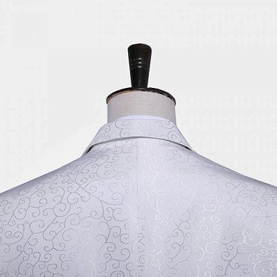 Casual White Floral Blazer | Fashion One Button Jacket