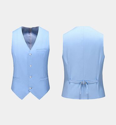 Classic Sky Blue Men Suits | Three Pieces Men Suits Sale_3