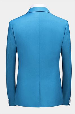 Light Blue Three Pieces Prom Suits | Notched Lapel Men Suits_2