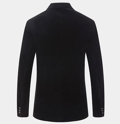 Black Velvet Wedding Men Suits | Classic Business Blazer Online_2