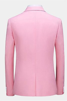 Light Pink Suits for Men with 3 Pieces | Notched Lapel Slim Fit Tuxedo