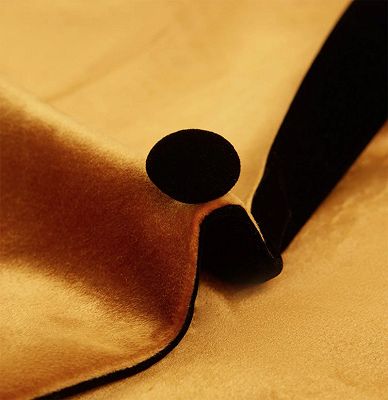 Gold Velvet Tuxedo Jacket with One Button | Classic Suit Sizes for Men_3