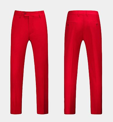 All Red Three Men Suits | Peak Lapel Fit Suit_4