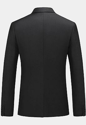 Modern Black Formal Men Suits | Business Three Pieces Slim Tuxedo Online_2