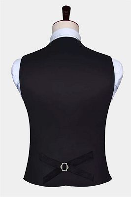 Teal Blue Paisley Mens Suit Prom Vest Set Online_2