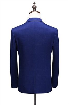 Navy Blue Simple Formal Tuxedo | Slim fit Men Suits online_2