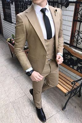 Champagne 3 Pieces Notched Lapel Men Suits | New Arrival Prom Suits Online