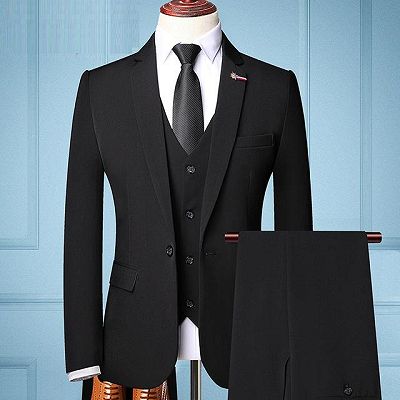 Three Pieces Groom Tuxedos | Groomsmen Best Man Suit Wedding Men Suits Bridegroom