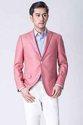 Pink Blended Prom Suits | Dean Slim Fit Blazers for Men_1