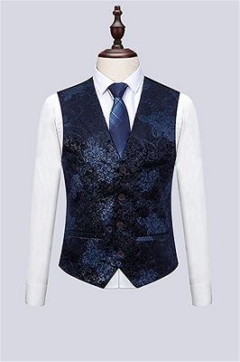 Formal Men Suits for Wedding Prom | Navy Blue Business Man Blazer Groom Wedding Tuxedos_3